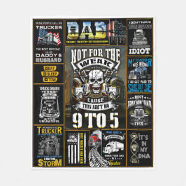 Drivrutinen Lastbil är inte för svag Fleecefilt