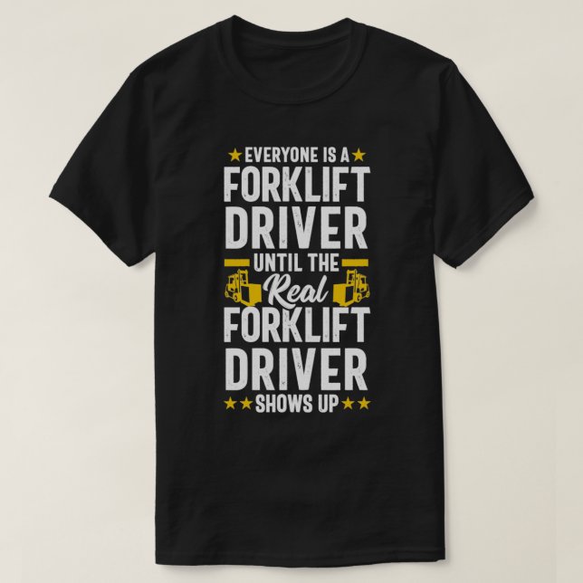 Drivrutinen Lastbil i Forklift Operator Lony Gift  T Shirt (Design framsida)