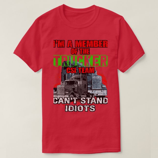 Drivrutinen Lastbil T Shirt (Design framsida)
