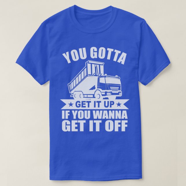 Drivrutinen Lastbil Tipper Driver Lastbil T Shirt (Design framsida)