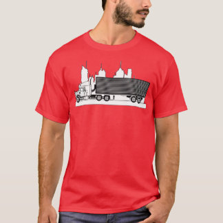Drivrutinen Lastbil Trucker Lastbil t Gift för Las Shirt