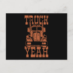 Drivrutinen LASTBIL YEAH Big Rig Lastbil Trucker L Vykort