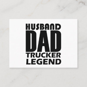 Drivrutinen Make Pappa Trucker Legend Funny Lastbi Visitkort