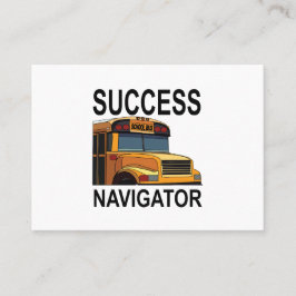Drivrutinen Navigator School Buss lyckades Visitkort