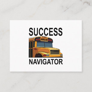 Drivrutinen Navigator School Buss lyckades Visitkort