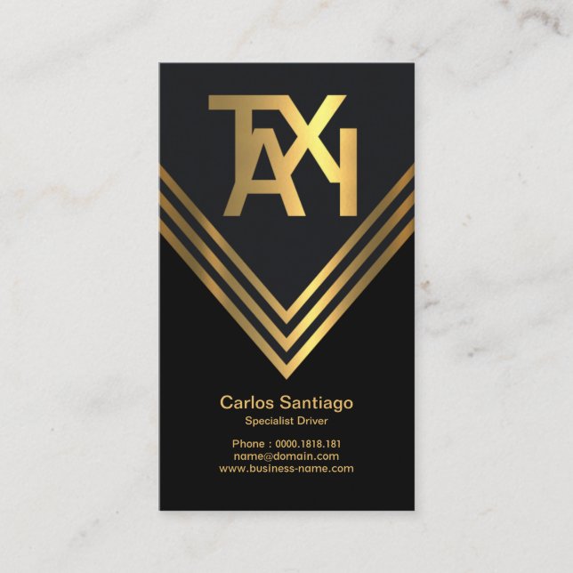 Drivrutinen Negativare Space Design Kreativ Black  Visitkort (Framsida)