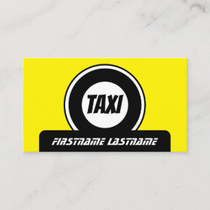 Drivrutinen professionell taxi gult taxi visitkort