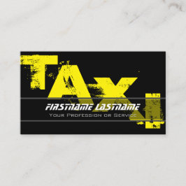 Drivrutinen professionell taxi gult taxi visitkort