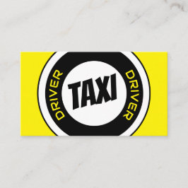 Drivrutinen professionell taxi gult taxi visitkort