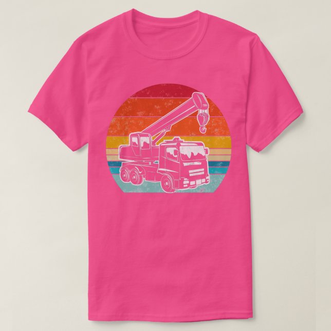Drivrutinen Retro stil Tow Lastbil T Shirt (Design framsida)
