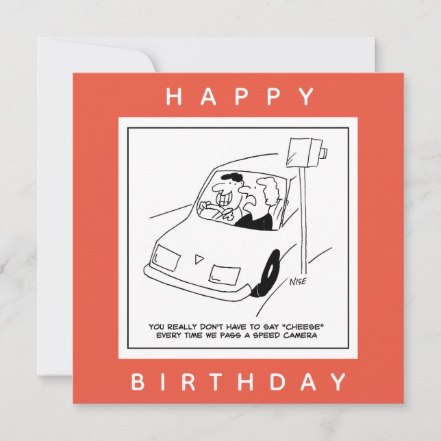 Drivrutinen säger ost när en hastighetskamera pass kort (Framsida)