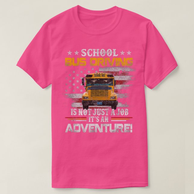 Drivrutinen School Buss är en drivrutin T Shirt (Design framsida)
