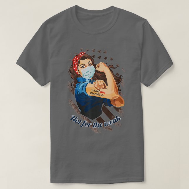 Drivrutinen School Buss är inte för svag 2 T Shirt (Design framsida)