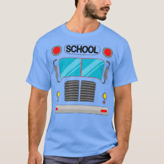 Drivrutinen School Buss Costume Halloween Funny Vu T Shirt