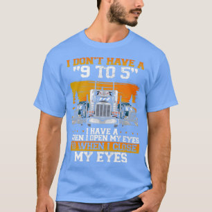 Drivrutinen Semi Lastbil Lastbilar Lastbil T Shirt