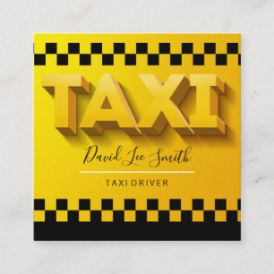 Drivrutinen Taxi/CAB-tjänsten Fyrkantigt Visitkort