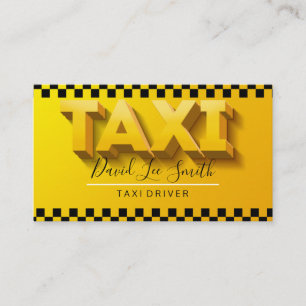 Drivrutinen Taxi/CAB-tjänsten Visitkort