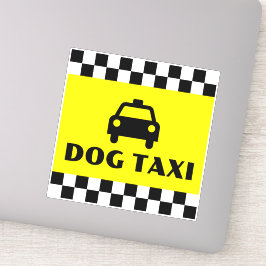 Drivrutinen Taxi, rolig hund ägare, Fordon Klistermärken