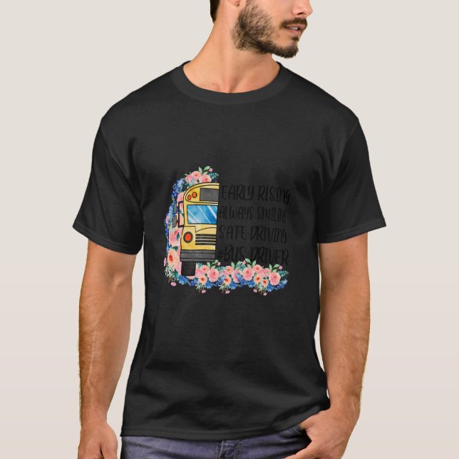 Drivrutinen tidigt stigning i Buss T Shirt (Framsida)