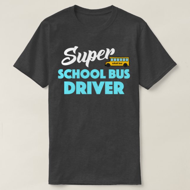 Drivrutinen Toppen School Buss T Shirt (Design framsida)