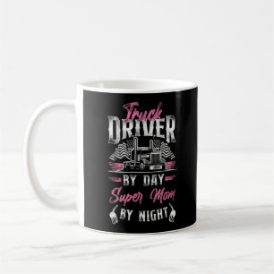 Drivrutinen Trucker Lastbil Lastbil efter Toppen i Kaffemugg