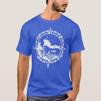 Drivrutinens Dyka Compass-enhet T Shirt