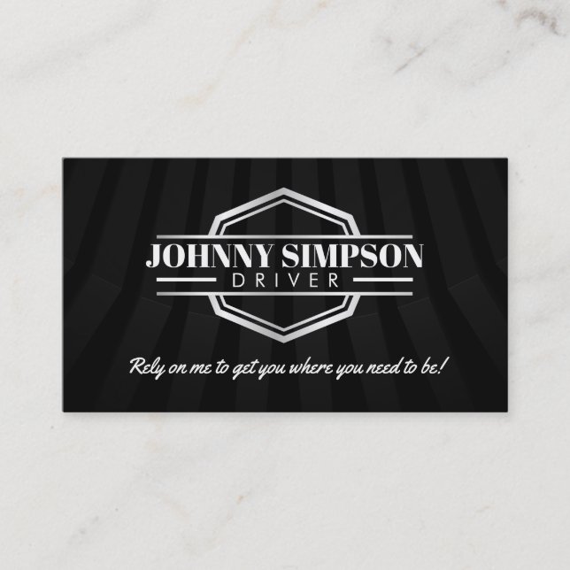 Drivrutinens Taxi Affärskort Visitkort (Framsida)