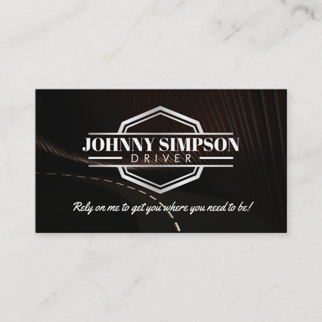 Drivrutinens Taxi Affärskort Visitkort (Framsida)