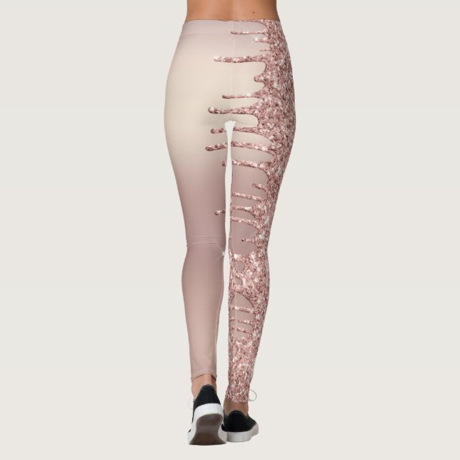 Drivrutiner för Gnistra för  Glitter-Guld - lägg t Leggings (Baksida)