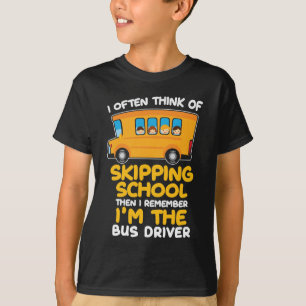 Drivrutiner för Humor Komiker Gift Buss i Buss T Shirt