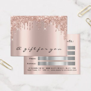 Drivrutiner för presentkort i Sparkly Silver Makeu Visitkort