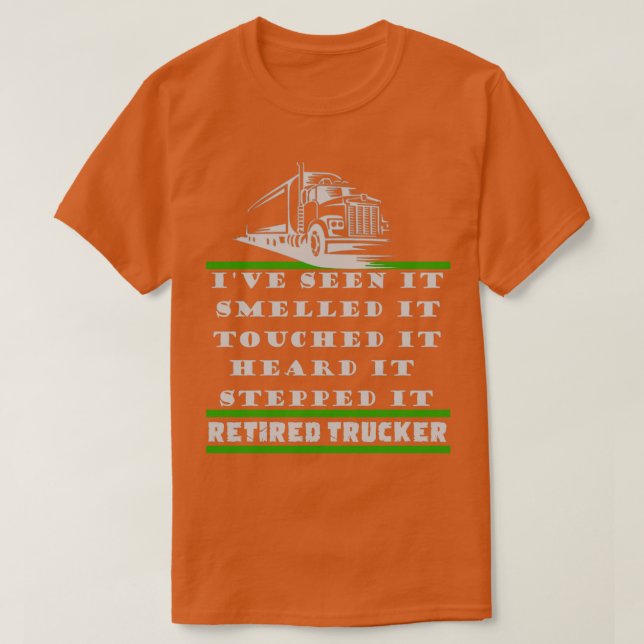 DRIVRUTINER FÖR RETIRED LASTBIL T SHIRT (Design framsida)