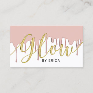 Drivrutiner för Skincare Salon Glow Esthetician Ro Visitkort