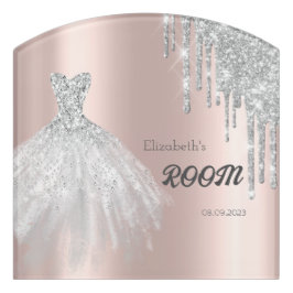 Drivrutiner silver Glitter, Ro Guld