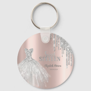 Drivrutiner silver Glitter, Ro Guld, Sverige 16 Nyckelring