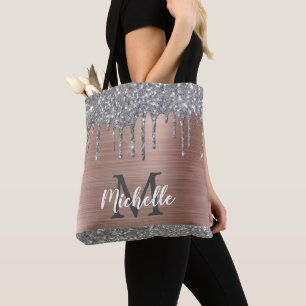 Drivrutiner vid Silver Glitter vid Monogram Ro Gul Tygkasse