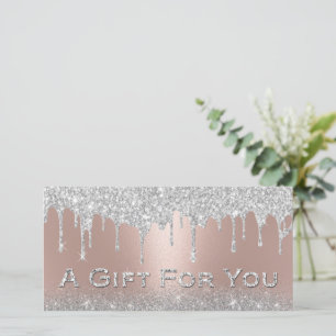 Drivrutinerna vid silver Glitter vid Ro-Guld-giftc