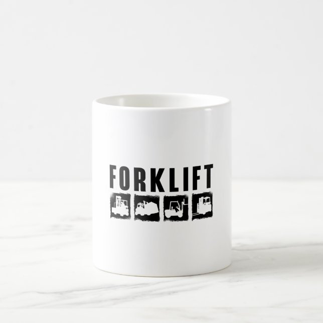 Drivrutinsarbetare för gaffeltrucksoperatör kaffemugg (Center)