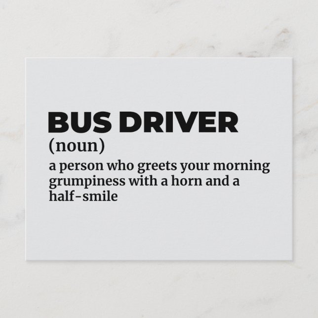 Drivrutinsdefinition för Buss Vykort (Framsida)