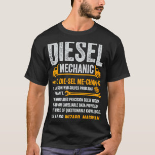 Drivrutinsdefinition för Diesel Mechanic Trucker S T Shirt