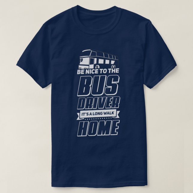 Drivrutinsdesign för Buss i skolan i buss är bra T Shirt (Design framsida)