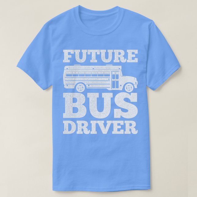 Drivrutinsdesignoffert för Cute Buss för framtida  T Shirt (Design framsida)