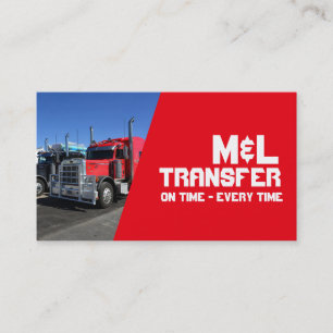 Drivrutinsdistribution för Red CDL Lastbil Visitkort