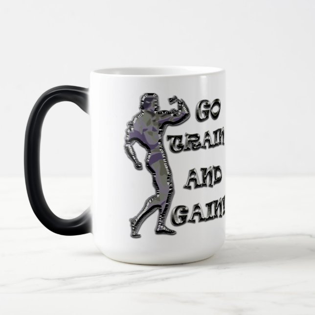 Drivrutinsdryck för Byggnad av kraftmuskelträning Magisk Mugg (Vänster)