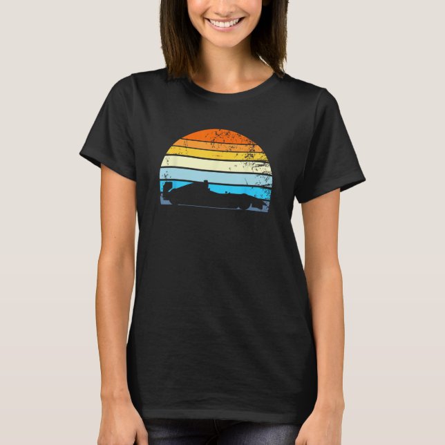 Drivrutinsformulär för Retro Formula Racecar Vinta T Shirt (Framsida)