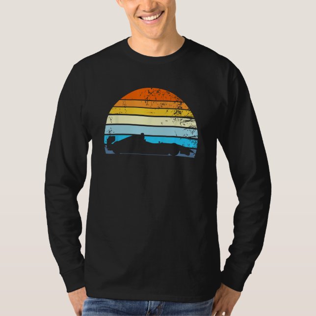 Drivrutinsformulär för Retro Formula Racecar Vinta T Shirt (Framsida)