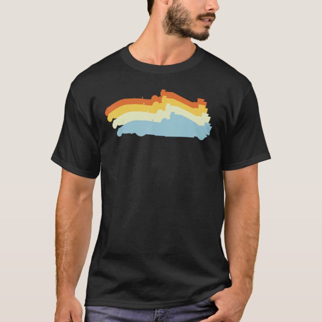 Drivrutinsformulär för Retro Formula Racecar Vinta T Shirt (Framsida)