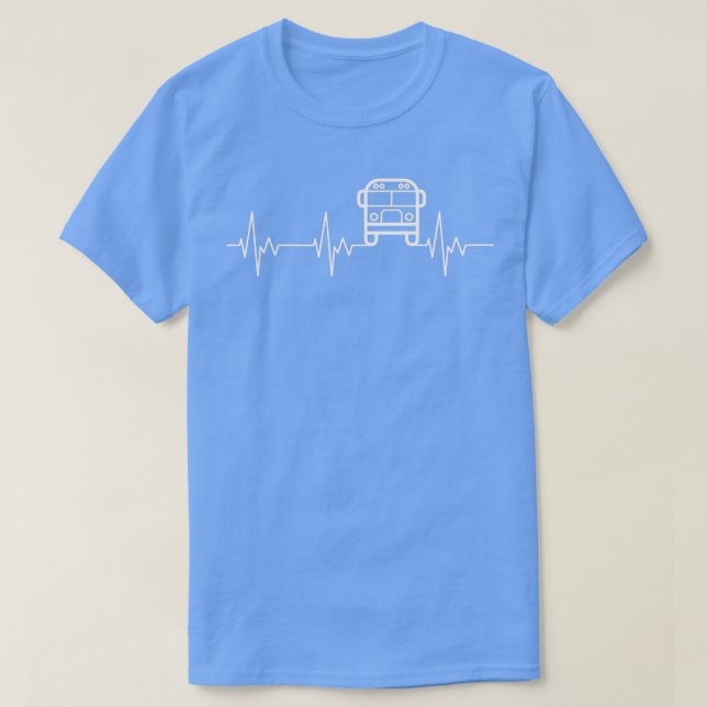 Drivrutinshjärtslag i Buss 1 T Shirt (Design framsida)