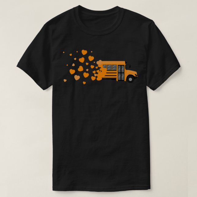 Drivrutinsindikator 17 för School Buss T Shirt (Design framsida)