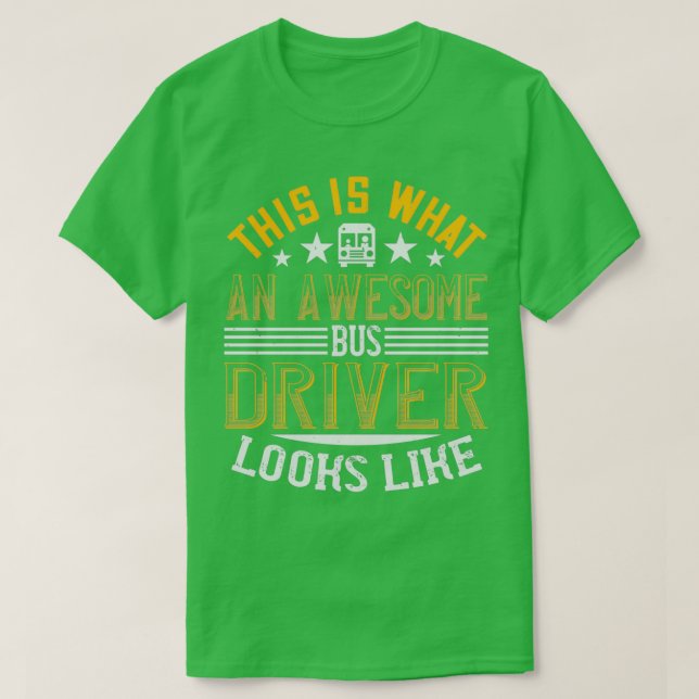 Drivrutinsinstruktion för buss 25 t shirt (Design framsida)